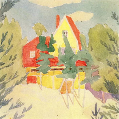 «Пейзаж з будинком з червоним дахом», колекція Костянтина Григоришина